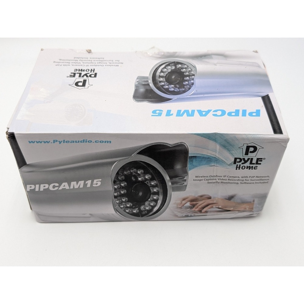 PYLE WIRELESS/WIRED P2P NETWORK PIPCAM15 NEW Open Box